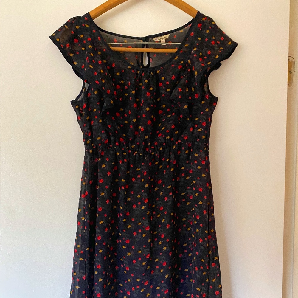 Heritage 1981 Sheer Blue Floral Top/Dress